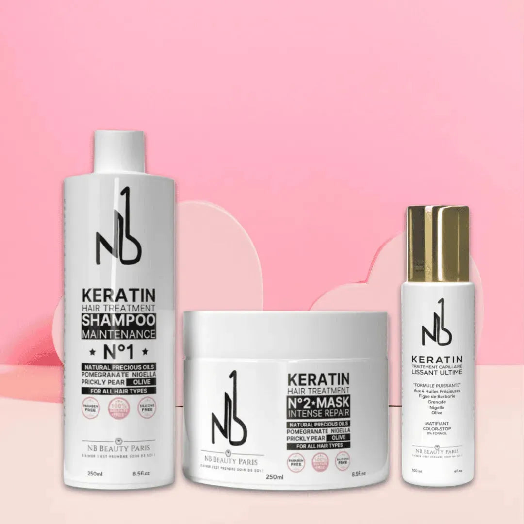 pack nb1 complet - lissage kératine + shampoing et maque sans sulfate